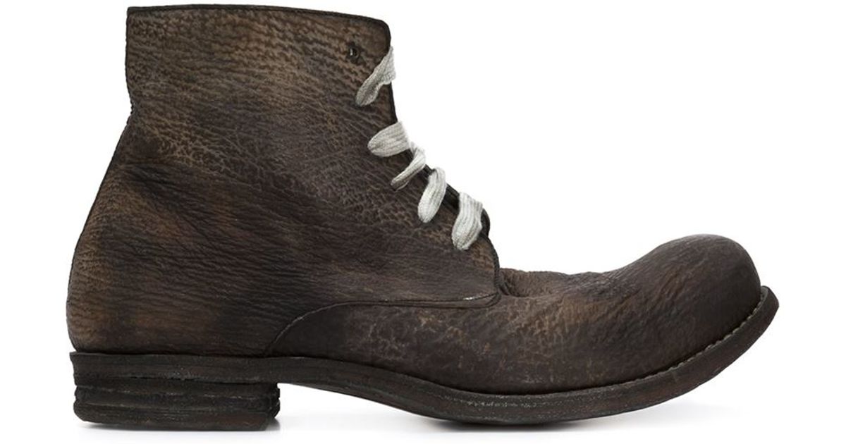 A diciannoveventitre Distressed Sharkskin Boots in Brown for Men (GREY ...