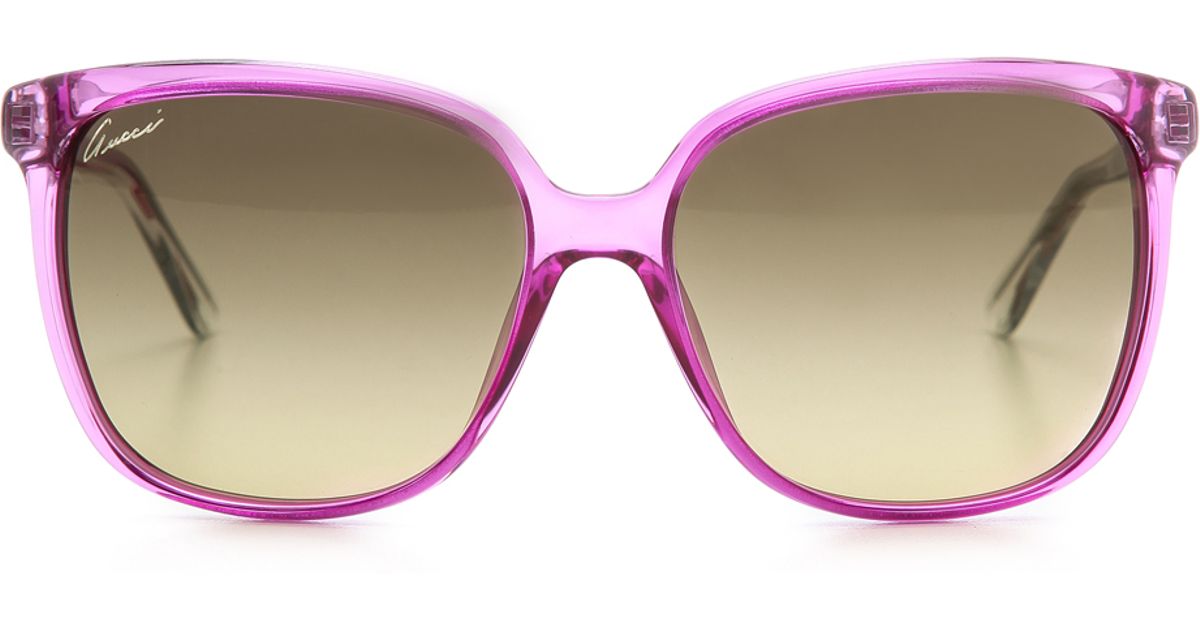 gucci glasses purple