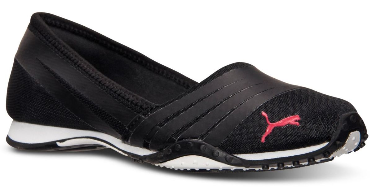 puma slip ons black women