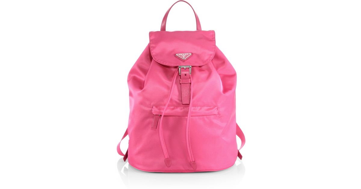 Prada Vela Backpack in Pink (FUCHSIA) | Lyst  