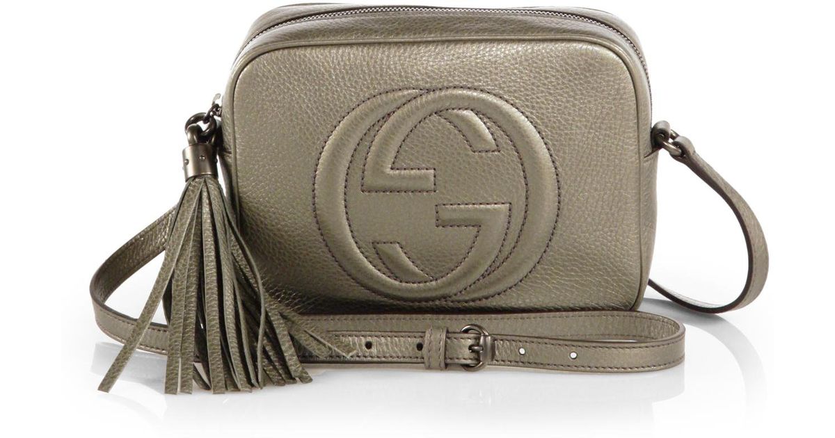 Lyst Gucci Soho Metallic Leather Disco Bag In