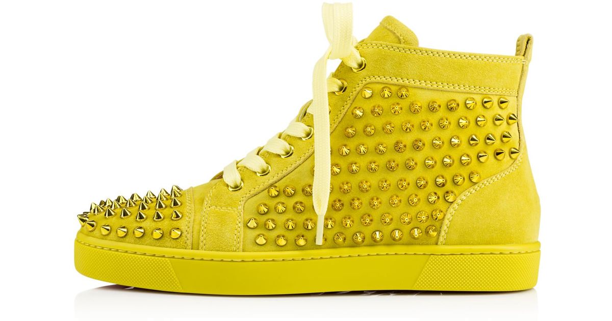 christian louboutin yellow spikes christian louboutin yellow spikes