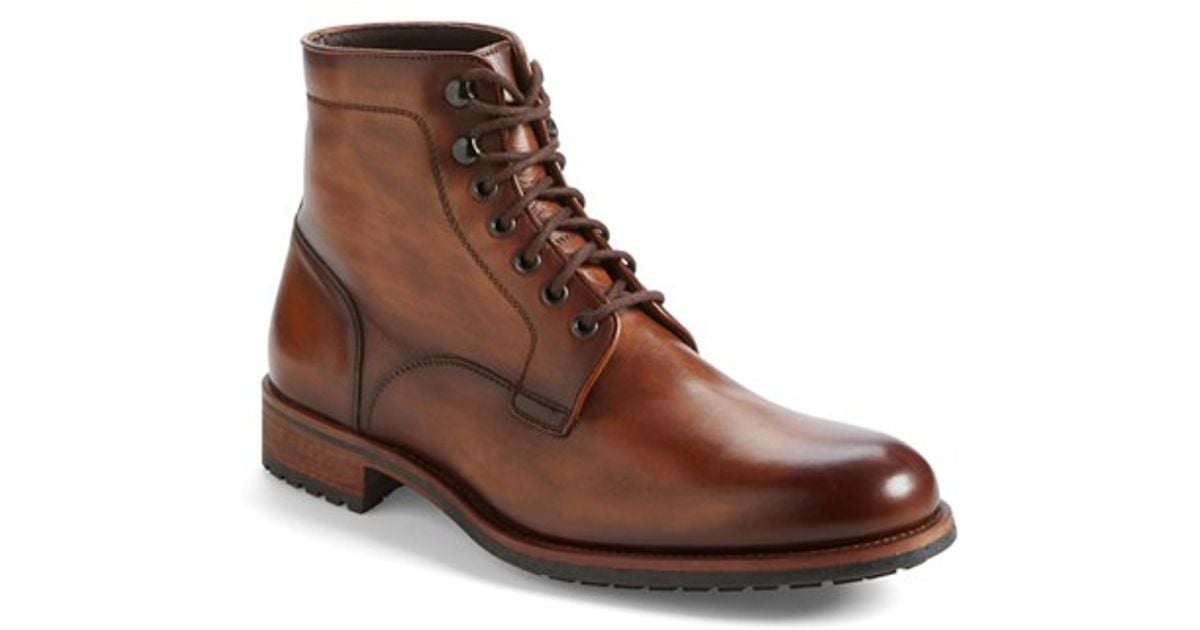 Saks fifth avenue 'marcelo' Plain Toe Boot in Brown for Men (BLACK ...