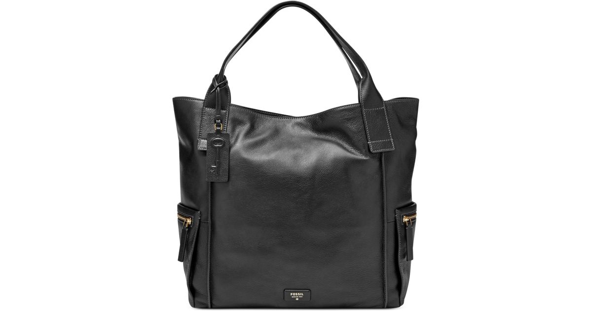 Lyst Fossil Emerson Leather Tote In Black