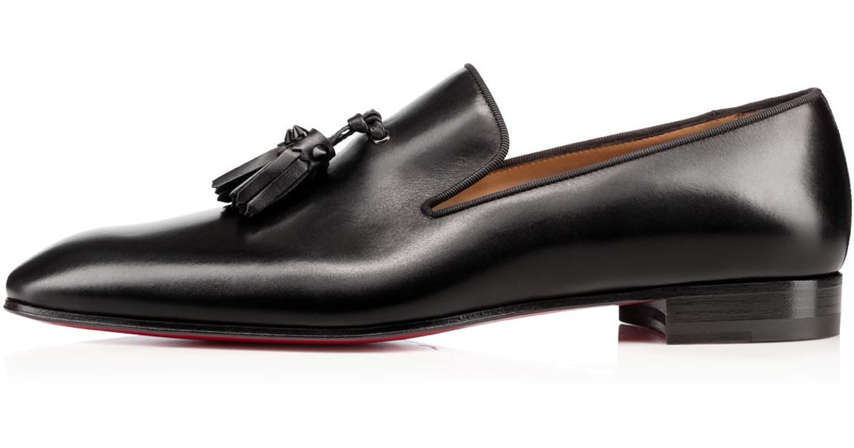 Christian louboutin Dandelion Tassel Flat in Black for Men | Lyst