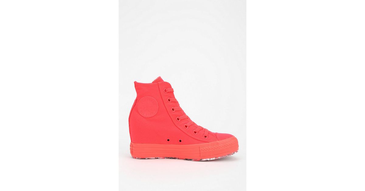 wedge converse pink
