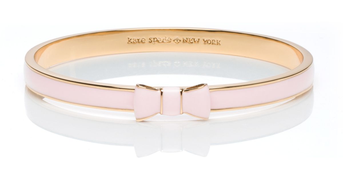Lyst Kate Spade New York Take A Bow Bangle In Pink
