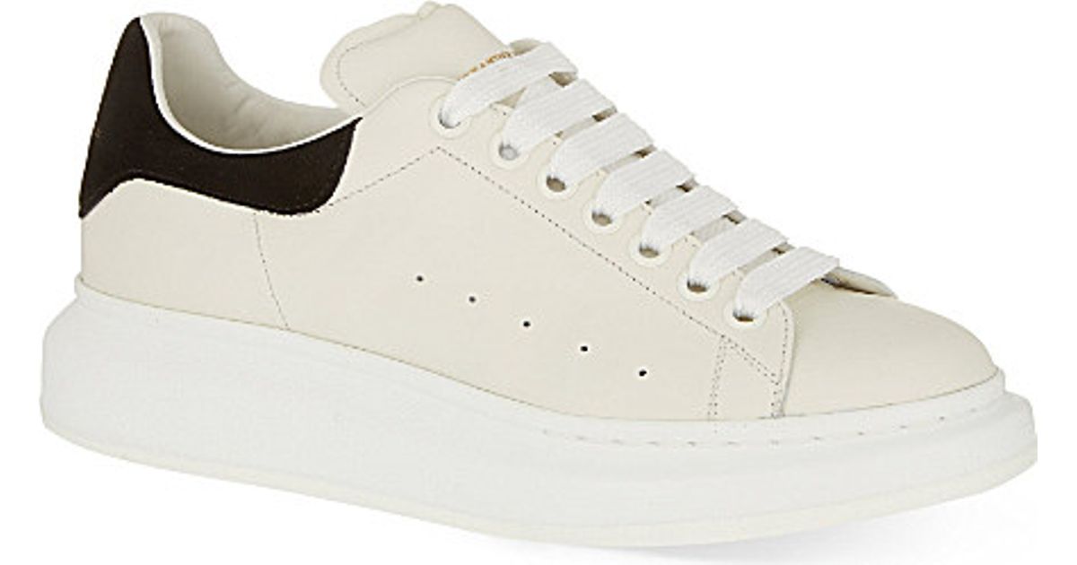 office white platform trainers