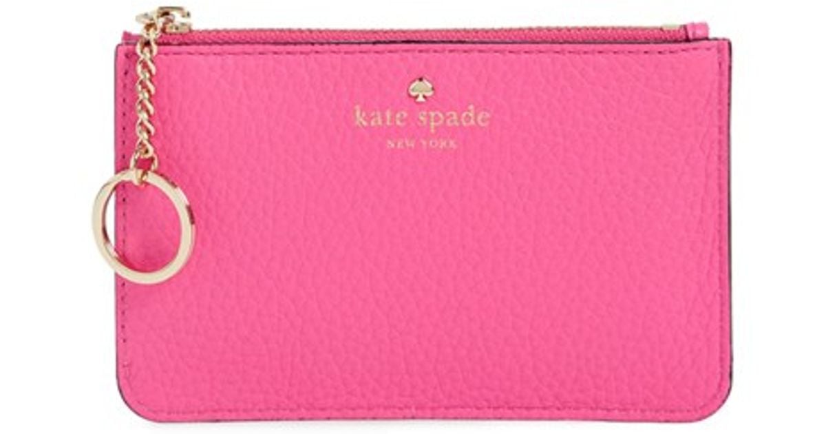 Lyst Kate Spade New York 'large Cobble Hill' Pebbled Leather Card