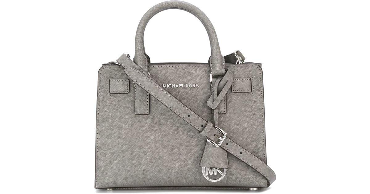 Lyst Michael Kors Small Dillon Tote In Gray