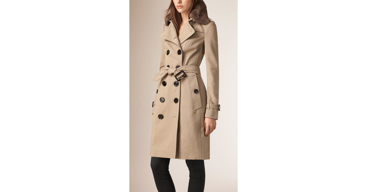 Burberry Brit Showerproof Trench Coat In Natural For Men Lyst Gallery