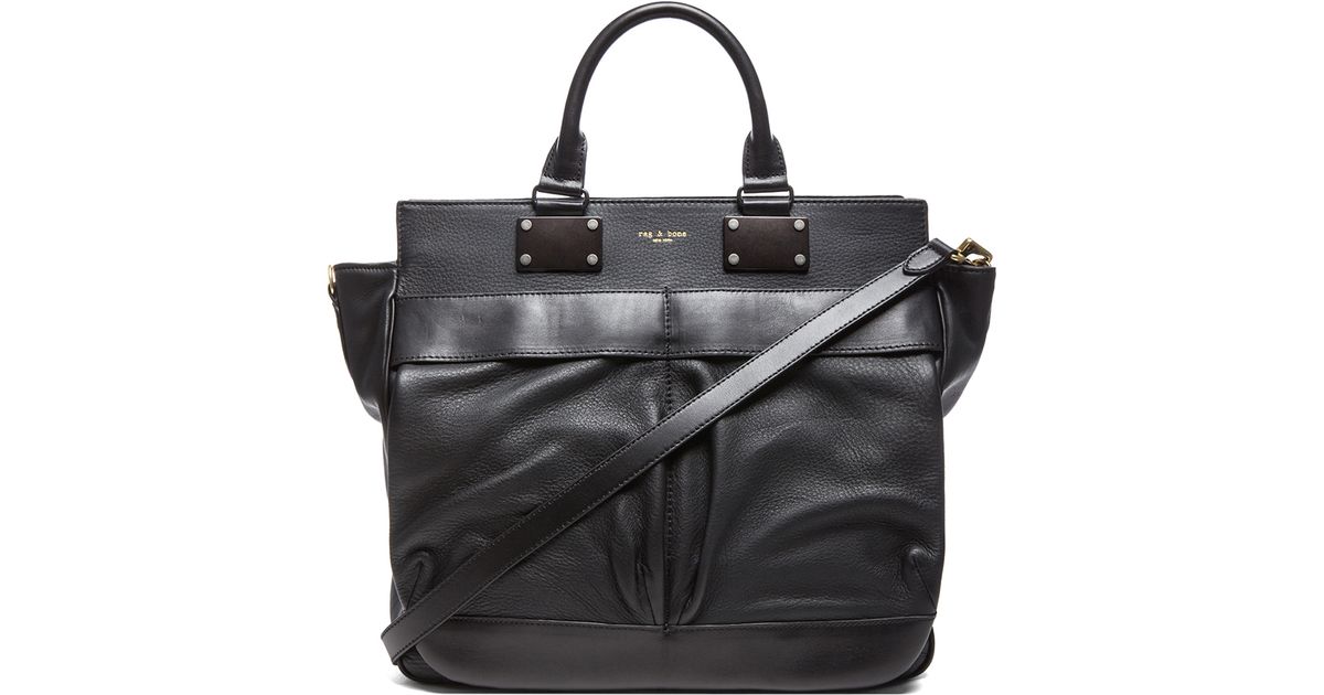 Lyst Rag Bone Large Pilot Bag In Black
