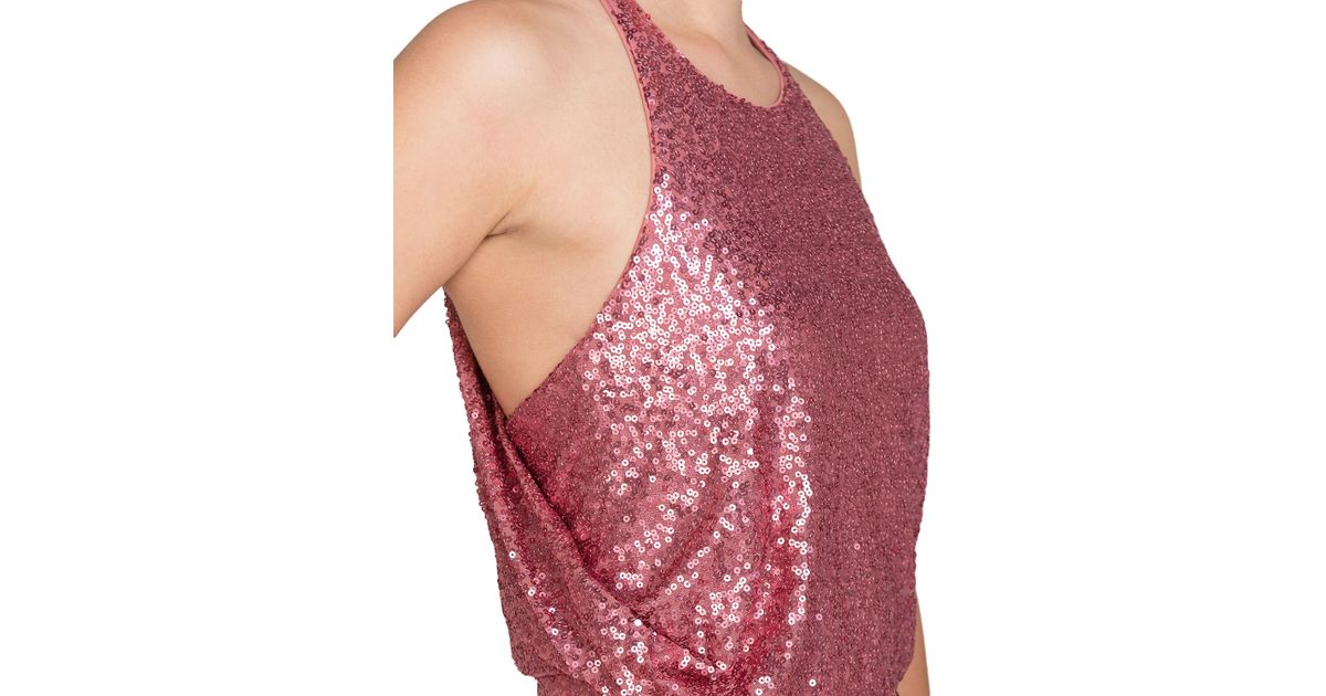 badgley mischka sequin drape back gown
