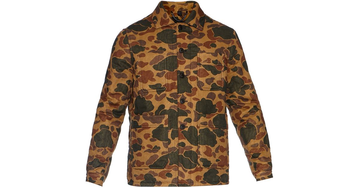 Lyst - Burberry Prorsum Camouflage-Print Cotton Jacket in Brown for Men