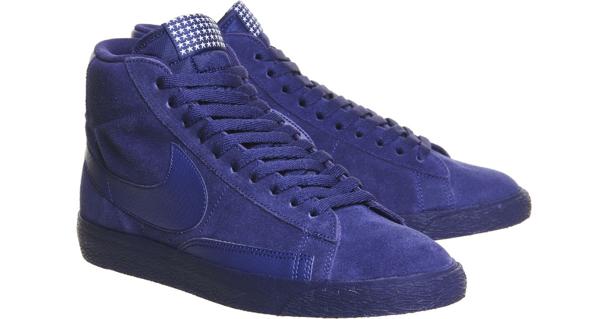 nike blazer high blue