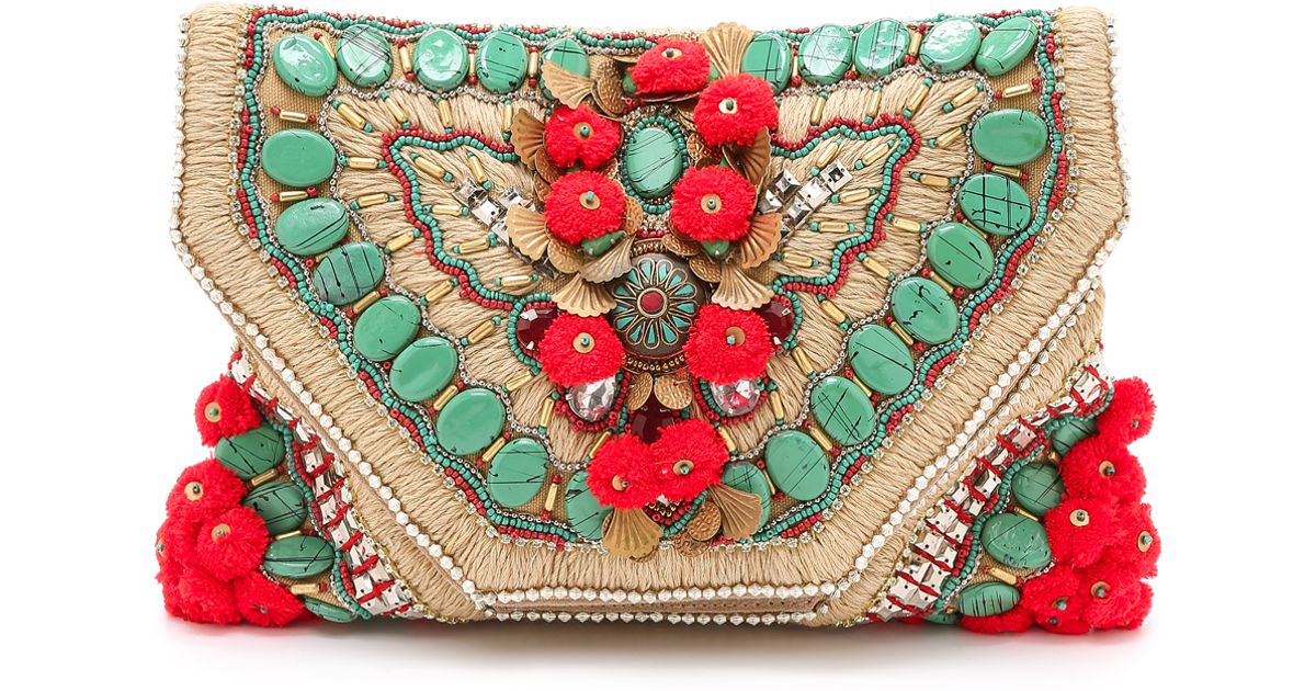 Antik Batik Cuzco Clutch Cream In Natural Lyst