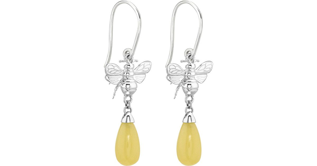 Lyst Theo Fennell Sterling Silver And Yellow Jade Earrings For Lyst Theo Fennell Sterling Silver And Yellow Jade Earrings For Women In Green
