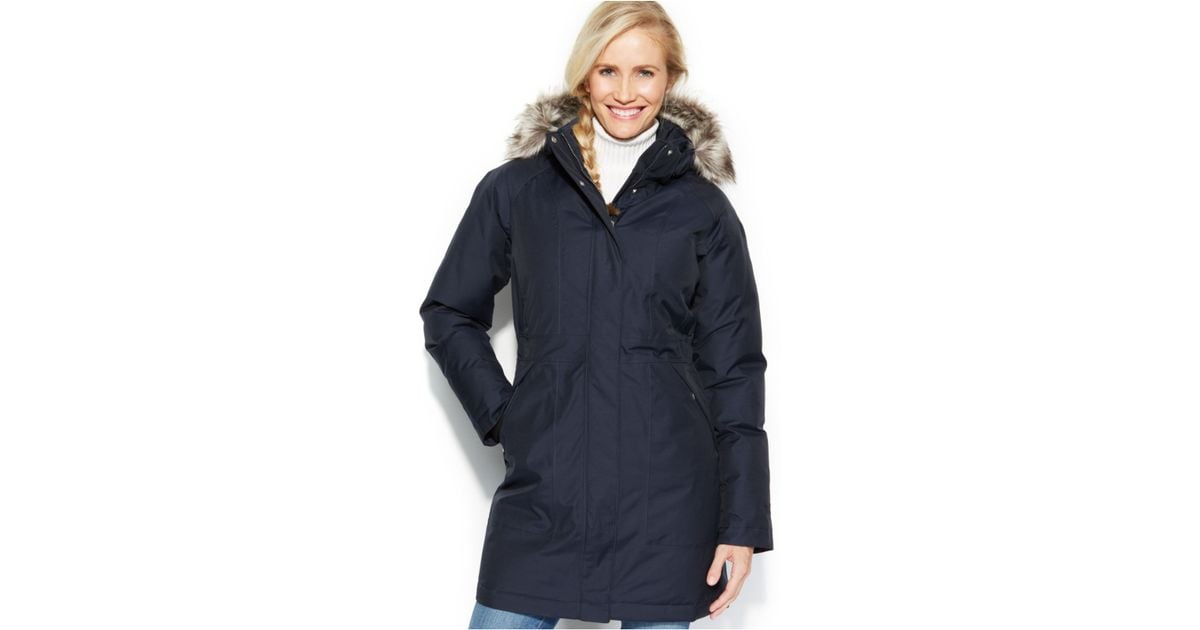 north face arctic parka navy