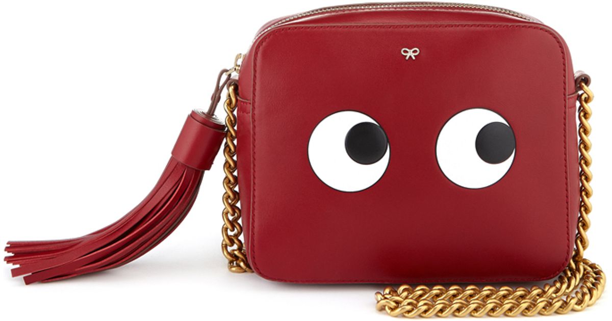 Anya Hindmarch Pink Eyes Cross Body Bag
