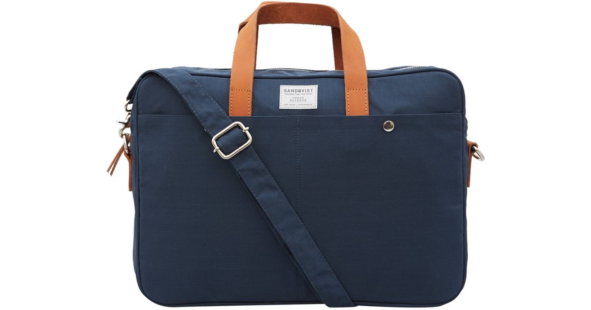 Lyst Sandqvist Blue Mats Laptop Bag In For Men