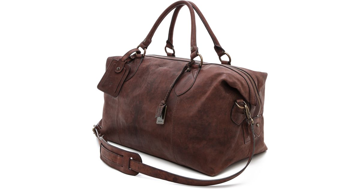 Frye Brown Logan Overnight Bag