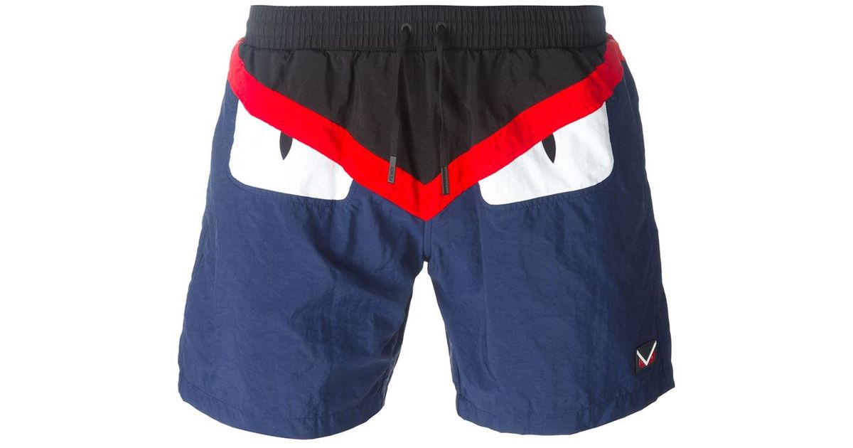 fendi mens swim trunks