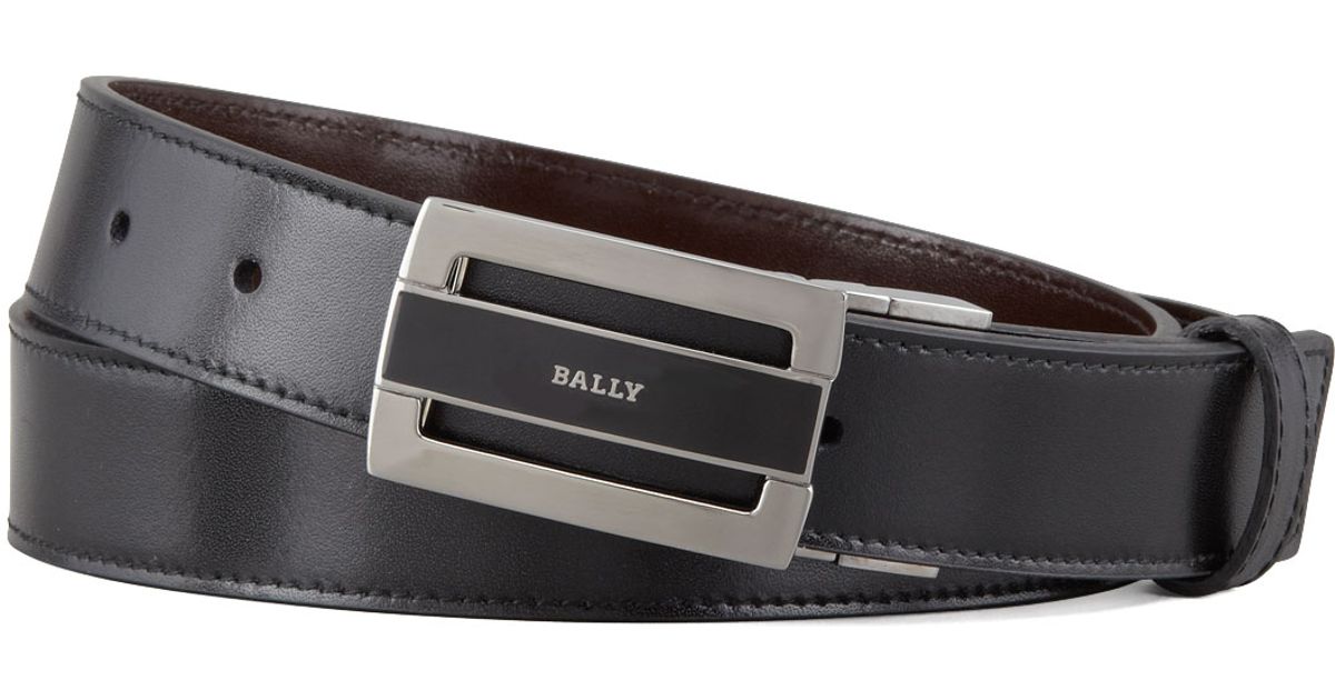 Bally Fabazia Reversible Logo Belt in Brown for Men | Lyst