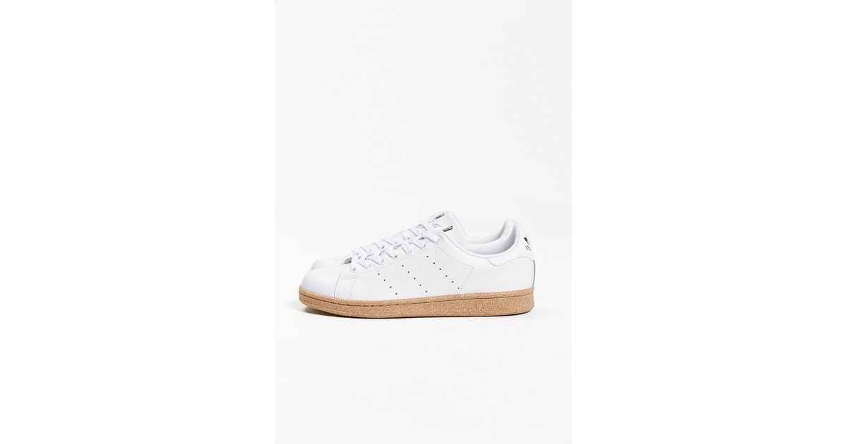 Lyst - Adidas Originals Stan Smith Gum-Sole Sneaker in White for Men