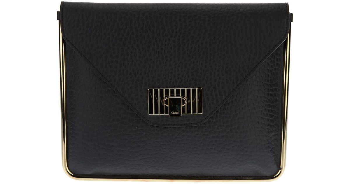 Chlo \u0026#39;Sally\u0026#39; Clutch in Black | Lyst  