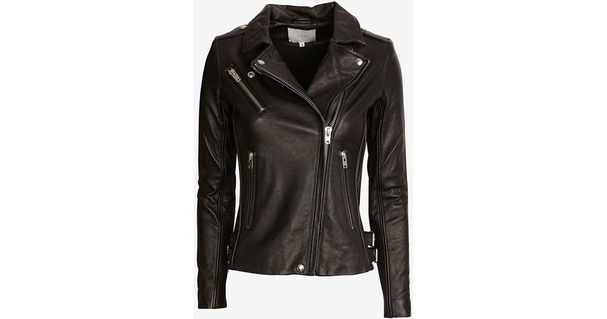 Lyst Iro Tara Moto Leather Jacket In Black