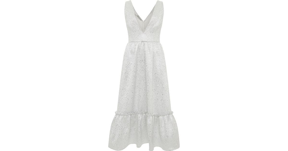 Brocade Midi Dress
