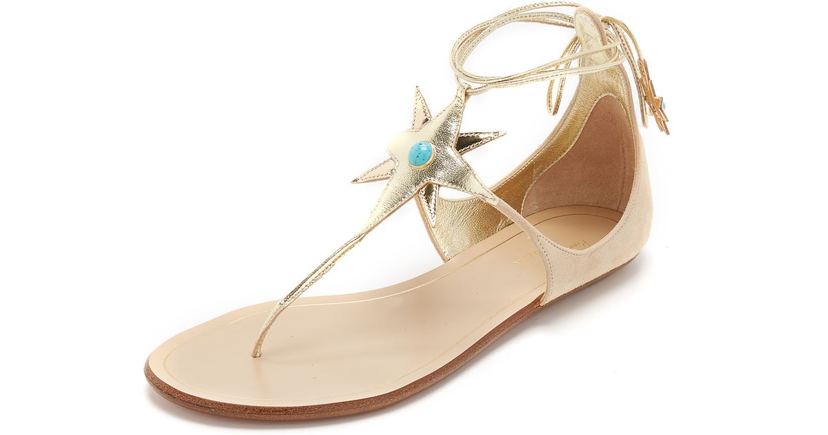 aquazzura flat sandals sale
