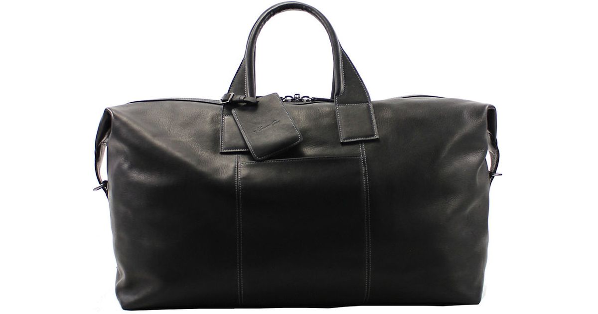 Lyst Kenneth Cole Reaction Leather Duffle Bag In Black