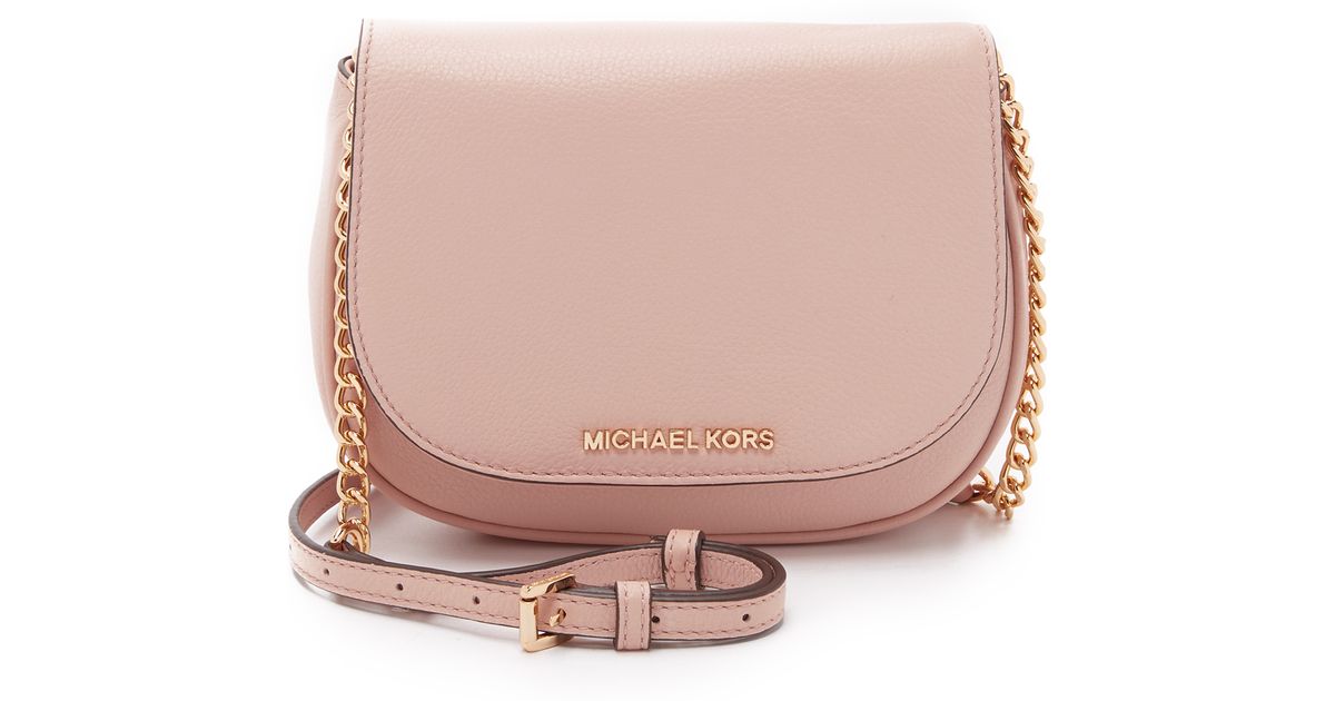 Lyst Michael Kors Bedford Small Cross Body Bag In Pink
