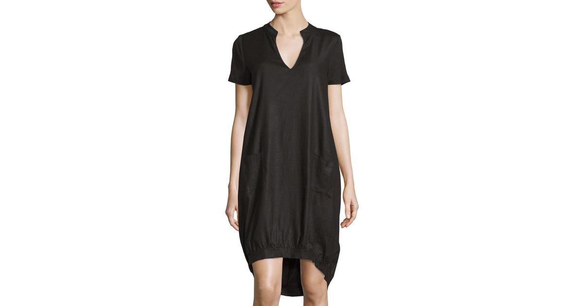 Black Split Neck Short Sleeve Blouse Black Split Neck Short Sleeve Blouse