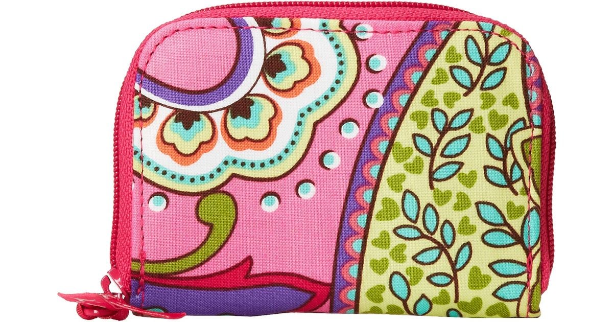 Vera bradley Zip Around Id Case Lyst