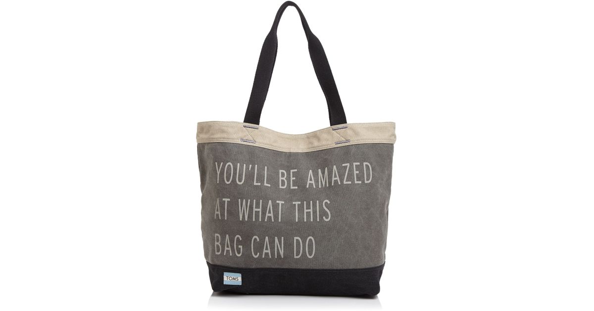Lyst Toms Tote Transport Khaki You Ll Be Amazed What This Bag Lyst Toms Tote Transport Khaki You Ll Be Amazed What This Bag Can Do In Gray