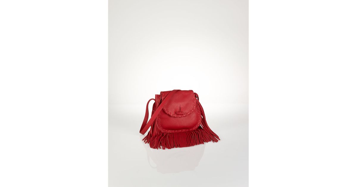 ralph lauren red crossbody