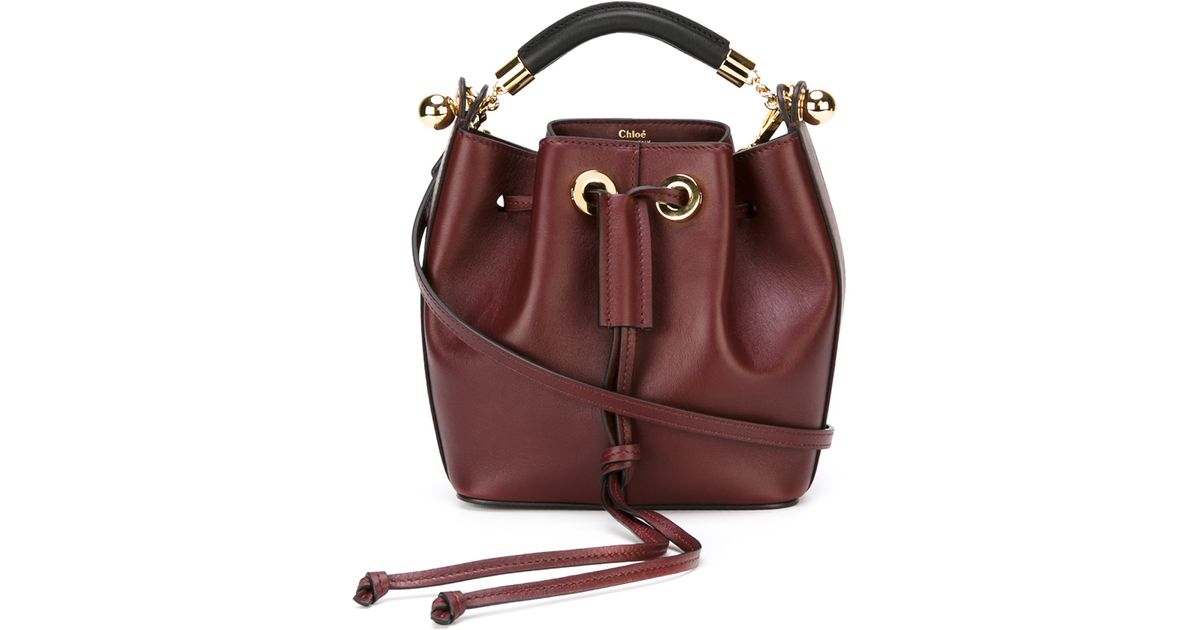 how to spot a fake chloe handbag - Chlo Small Gala Bucket Bag in Purple | Lyst