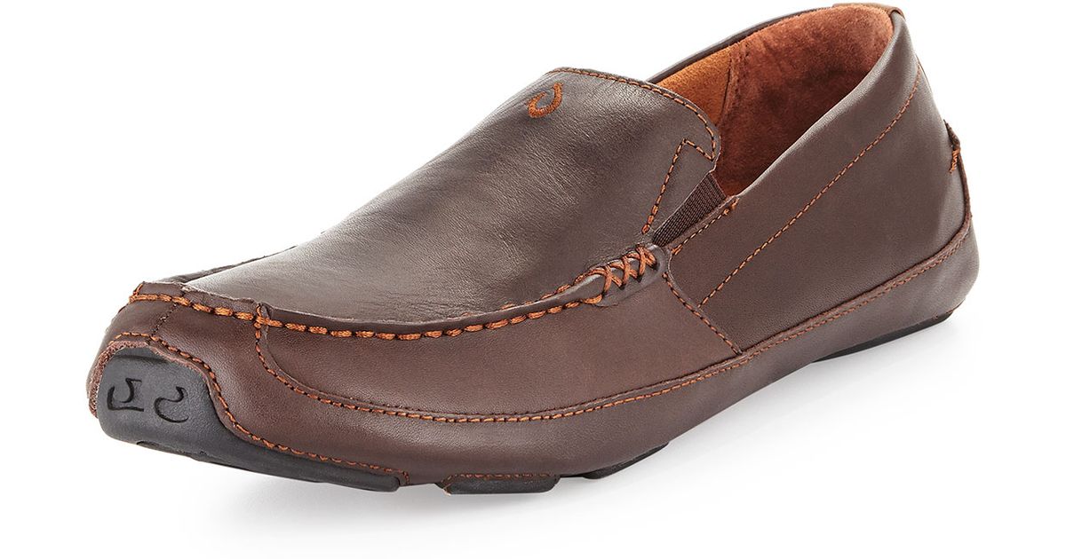 Lyst - Olukai Akepa Moc Leather Loafer in Brown for Men