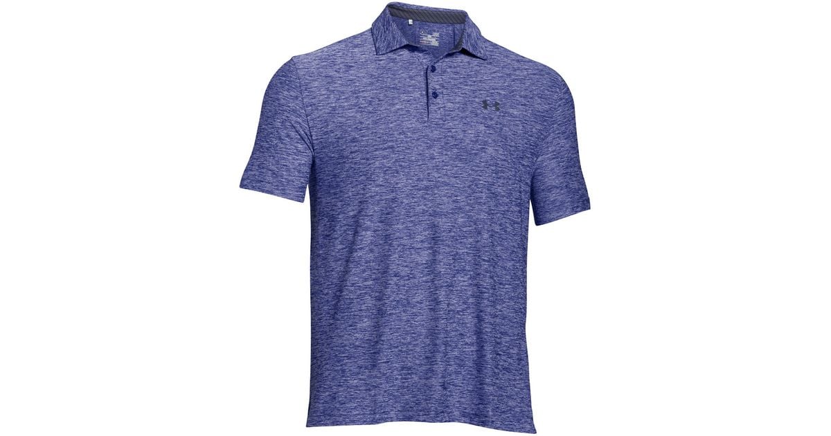 purple under armour polo shirt