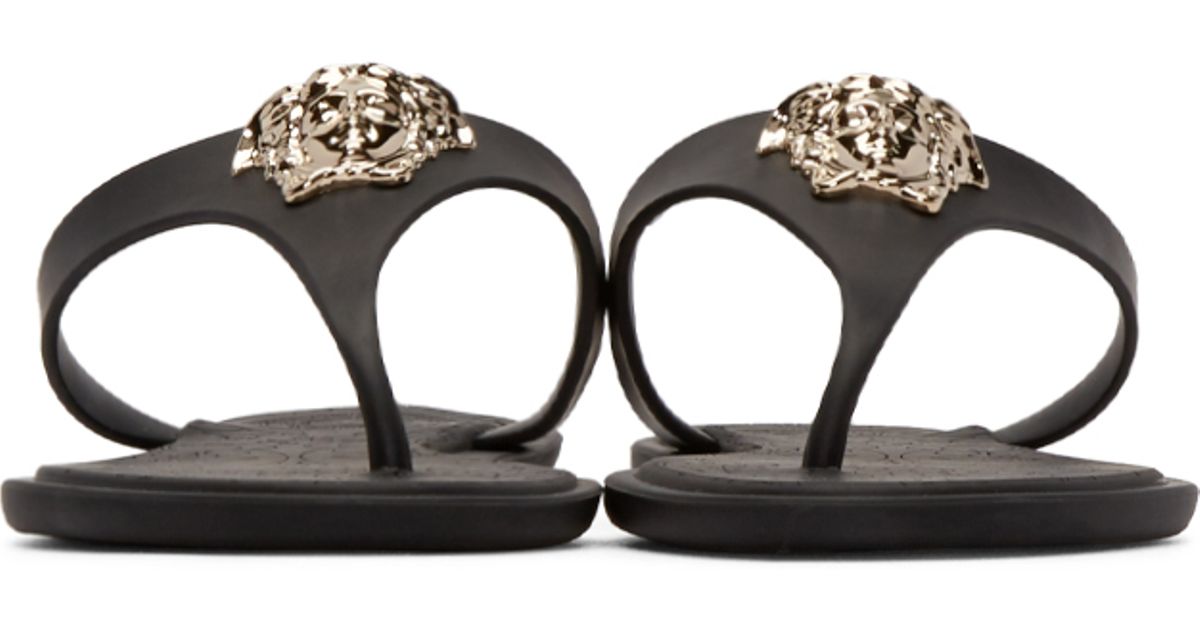 versace medusa flip flops