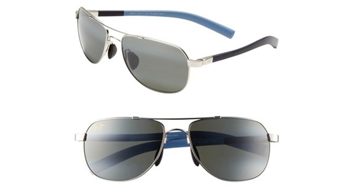 Maui jim 'maui Flex - Polarizedplus2' 56mm Aviator Sunglasses in ...