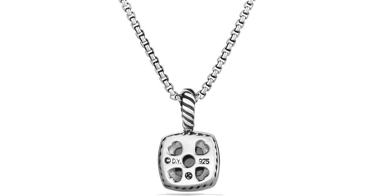 Lyst David Yurman Petite Albion Pendant With Hematine And Diamonds Lyst David Yurman Petite Albion Pendant With Hematine And Diamonds On Chain In Metallic