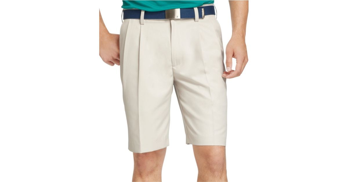 Lyst Izod Double Pleat Lightweight Shorts in Natural for Men