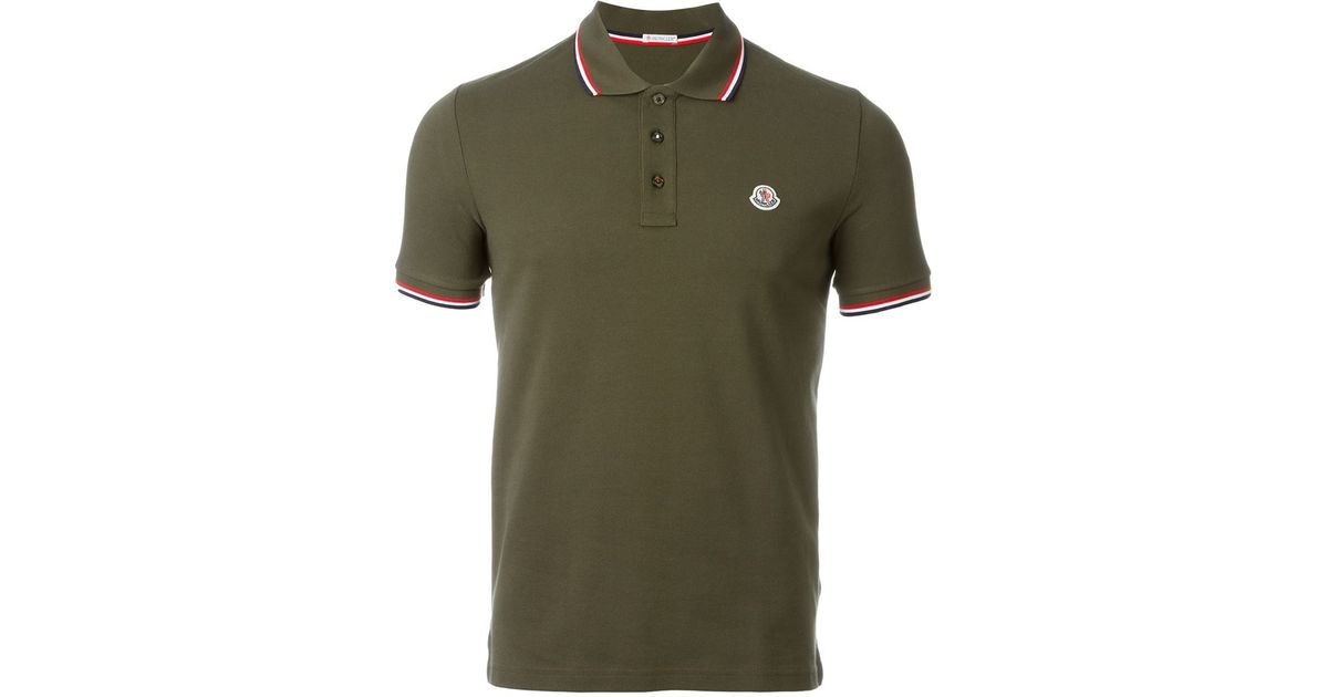 moncler military green polo moncler military green polo