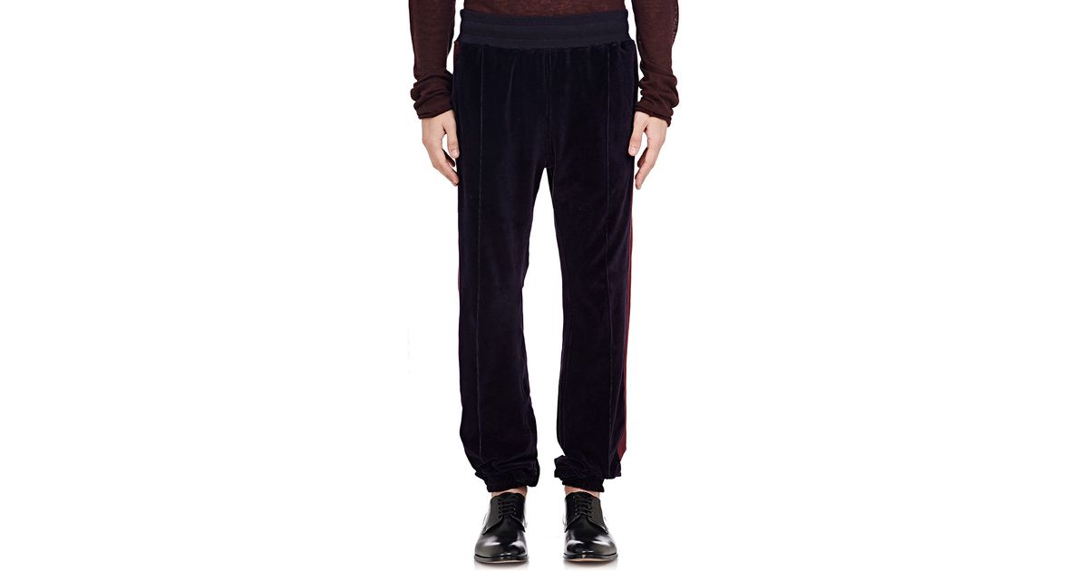 velvet sweatpants mens