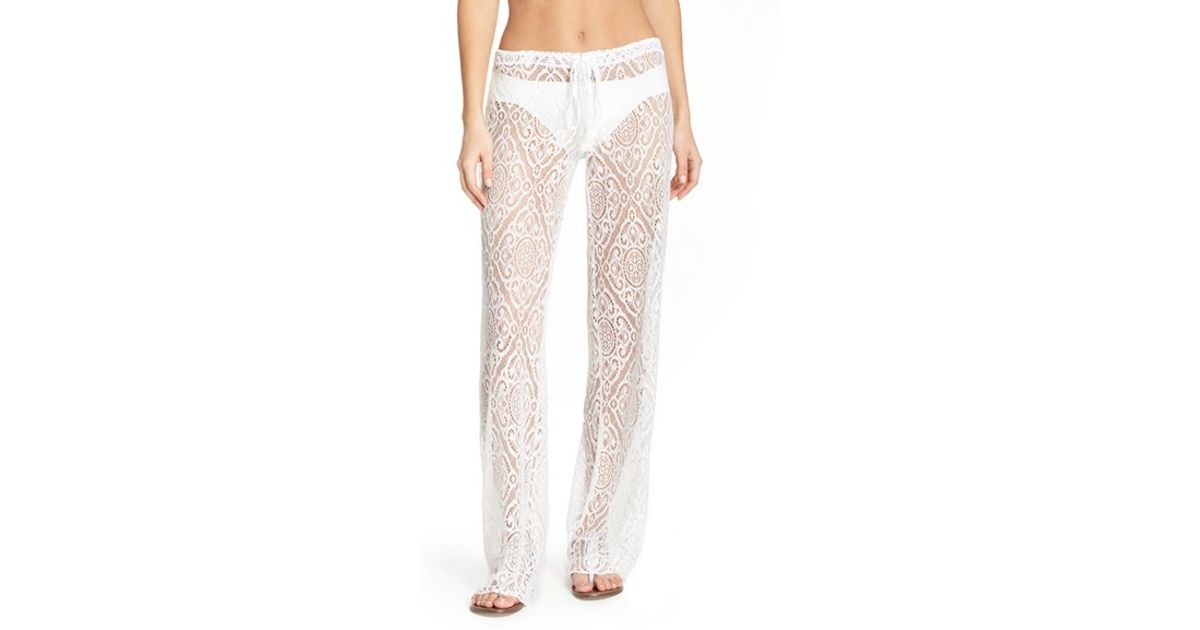 Lace swim pants Shop for PilyQ Malibu Lace Swim Cover-Up Pants with FREE Shipping & FREE Returns. Pick Up in Store Available.