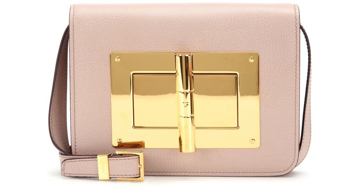 Lyst Tom Ford Natalia Medium Leather Shoulder Bag In Natural
