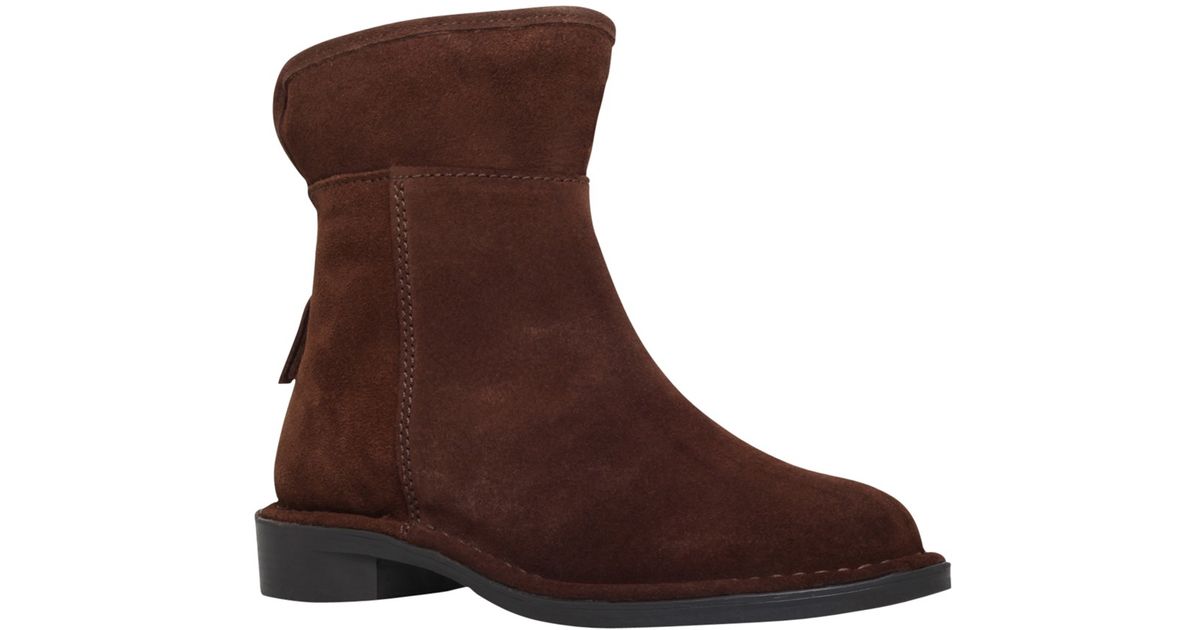 Carvela kurt geiger Ted Low Heeled Ankle Boots in Brown (Brown Suede ...